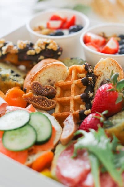 Appetizing antipasto platters