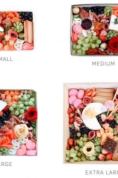 charcuterie and cheese boxes