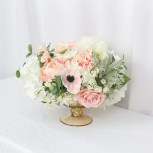 Blush Flower Arrangement Silk Wedding