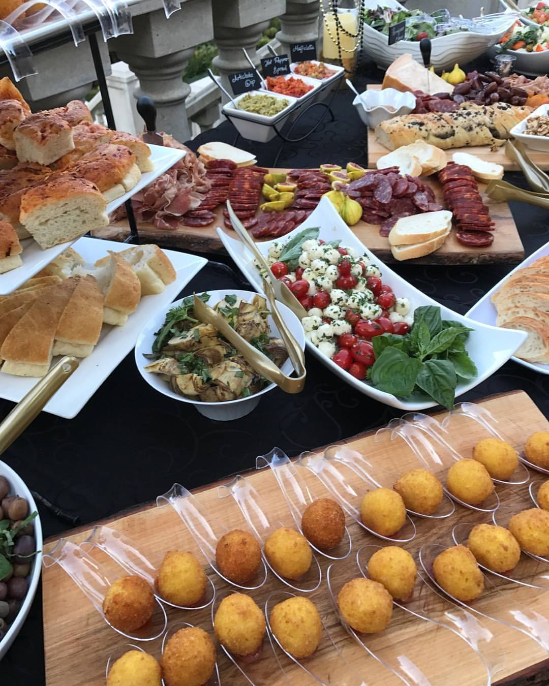 spread table for luxury catering