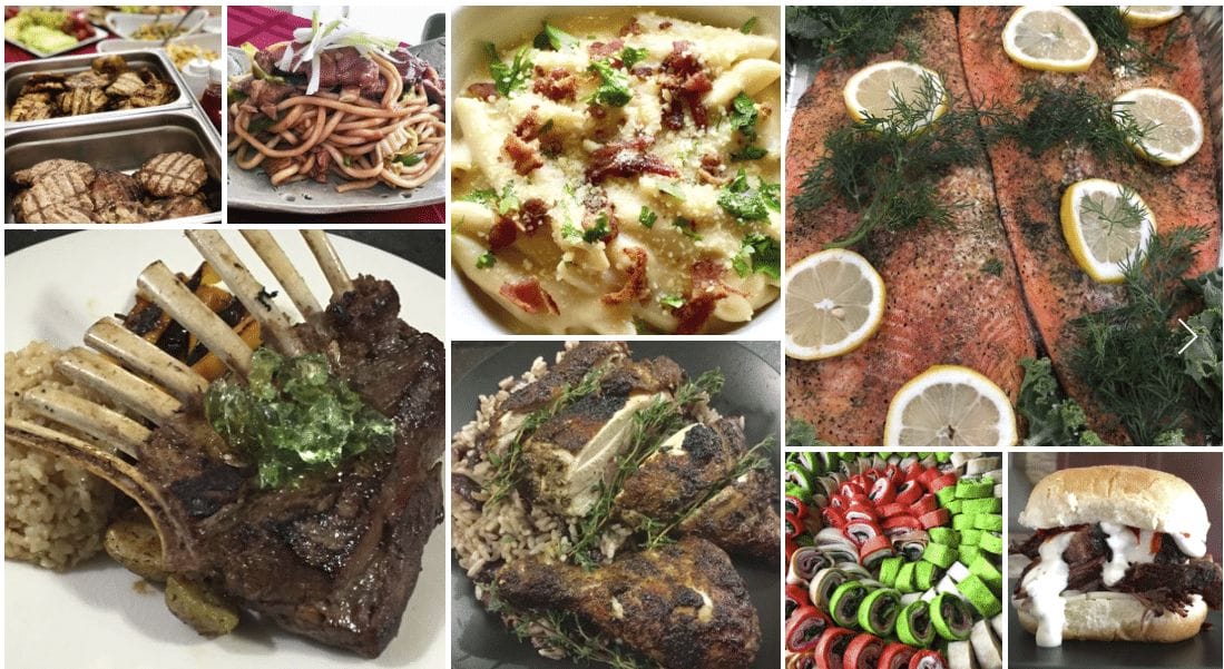 main courses for luxury catering companies