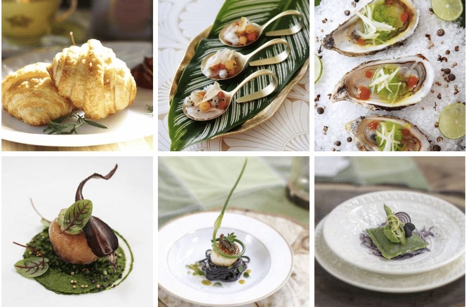 luxury catering meals