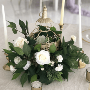 Margaux Bird Cage Floral Low Centrepiece (Faux)