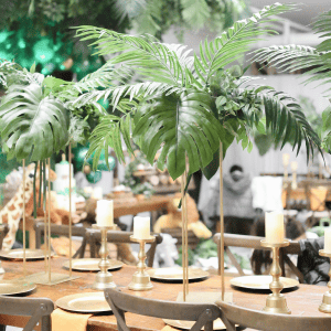 wild tropical summer centerpiece safari jungle